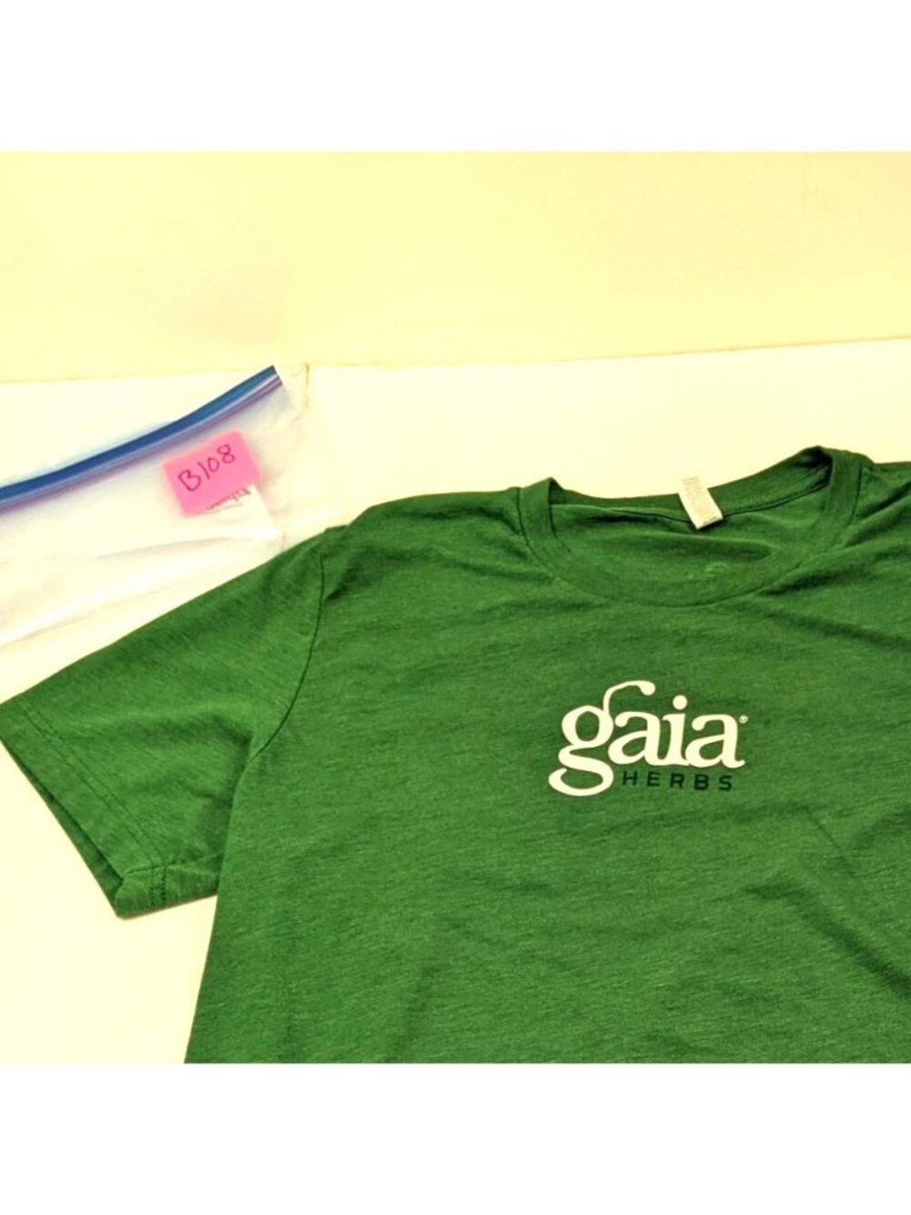 Canvas Gaia Green Large Short Sleeve T-shirt 11f - Picture 4 of 7